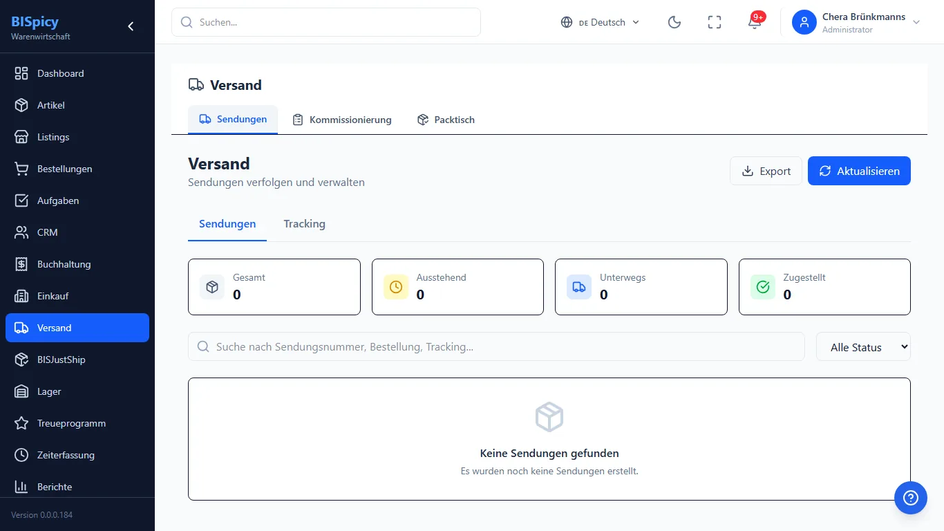 Versandintegration